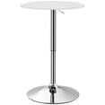 thumbnail image 1 of HOMCOM Table de Bar Ronde, Housse en Similicuir pour Table Bistro à Hauteur Réglable, 1 of 10