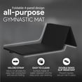 thumbnail image 2 of BalanceFrom 10ft x 4ft x 2in 4-Panel All-Purpose Folding Gymnastics Mat, Black, 2 of 10