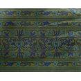 thumbnail image 4 of oneOone Georgette Viscose Fabric Leaves & Floral Block Printed Fabric 1 Yard 42 Inch Wide, 4 of 4