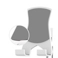 thumbnail image 3 of Raindrops Telephone Stand Retractable Phone Rack Metal White 1Set for Friends, 3 of 8