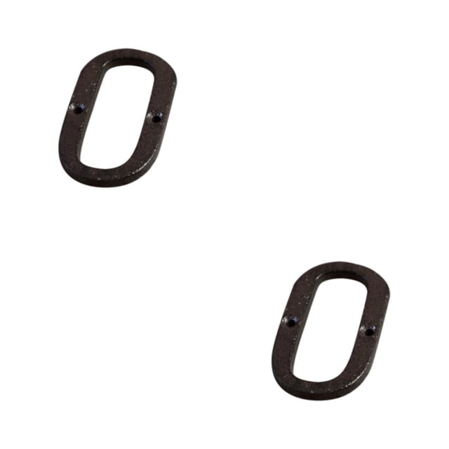 Youkk Iron Decoration Doorplate Durable And Rustproof Wide Application Not Easy To Fade Metal Metal Letters House Numbers B17--O 2Set