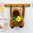thumbnail image 3 of crativent Sac à Dos en Polyester pour Peluche, Animal en Peluche, Sac Capybara, Enfants Garçons Filles, Bandoulière Ajustable type+1 30cm, 3 of 6