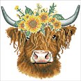 thumbnail image 3 of DIAMOND DOTZ® Sunflower Cow Special Edition Diamond Painting Kit, 3 of 10