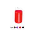 thumbnail image 2 of Unique Bargains 100pcs Rubber End Caps 16mm ID Vinyl Round Tube Bolt Cap Cover Screw Thread Protector Black, Red, Brown, Purple, 2 of 5