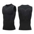thumbnail image 1 of RKSTN Mens Tank Top Ionic Slashes Shaping Sleeveless Compression Shirts Solid Color Crew Neck Lightweight Comfortable Fitness Running Bodybuilding Shirts, 1 of 4