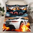 thumbnail image 2 of Erosebridal Teens Racing Car Sheet Set Twin,Extreme Sports Bedding Sets Twin Size,Fast Car Decor,Breathable,3pcs, 2 of 7