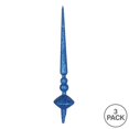 thumbnail image 2 of Vickerman M183302G Ornement de Finial de Coupole à Paillettes Bleues de 12 Po, 3 par Sac, 2 of 3