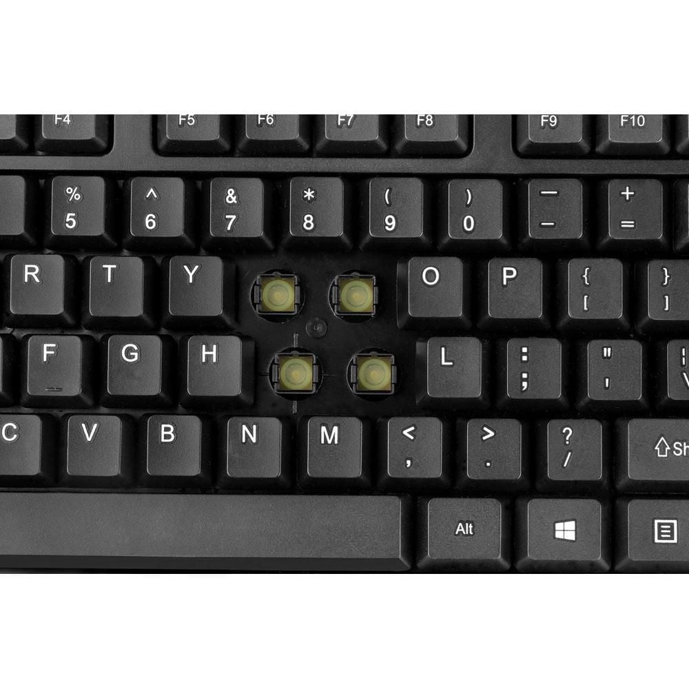 Adesso WKB-1100CB Antimicrobial Wireless Desktop Keyboard and Mouse