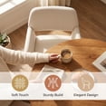 thumbnail image 4 of Homy Casa 2-Piece Upholstered Accent Chairs 31.9'' Fabric Armchairs with Wood Legs for Dining Room, Living Room, Office, Beige, 4 of 7