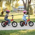 thumbnail image 4 of Costway Vélo pour Enfants de 12 Pouces pour Garçons et Filles de 3 à 4 Ans avec Siège Ajustable, Frein à Main, Réflecteurs, Rouge, 4 of 10