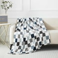 thumbnail image 1 of Mainstays Plush Throw Blanket Check Print, 1 of 7