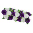 thumbnail image 1 of Baohd Chemin de Table Panneau de Fleurs Roses pour Mariage Foncé et Blanc, 1 of 7