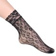 thumbnail image 4 of 1 Pairs Women Lace Ankle Socks Fishnet Short Stockings, 4 of 4