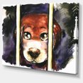 thumbnail image 2 of Chiens Tristes dans un Abri pour Animaux - Impression sur Toile Abstraite, 2 of 3