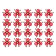 thumbnail image 2 of 20 Pcs Perles Fleur Strass Bricolage Broche Accessoires Bijoux Vêtements Manchette Strass Paillettes, 2 of 8