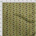 thumbnail image 3 of oneOone Polyester Lycra Fabric Leaves & Floral Block Print Fabric By Yard 56 Inch Wide, 3 of 4