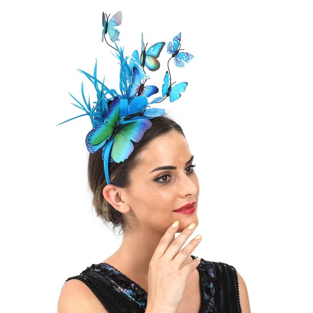 Foreign Trade Simulation Plastic Butterfly Hair Hoop Party Hair Accessories