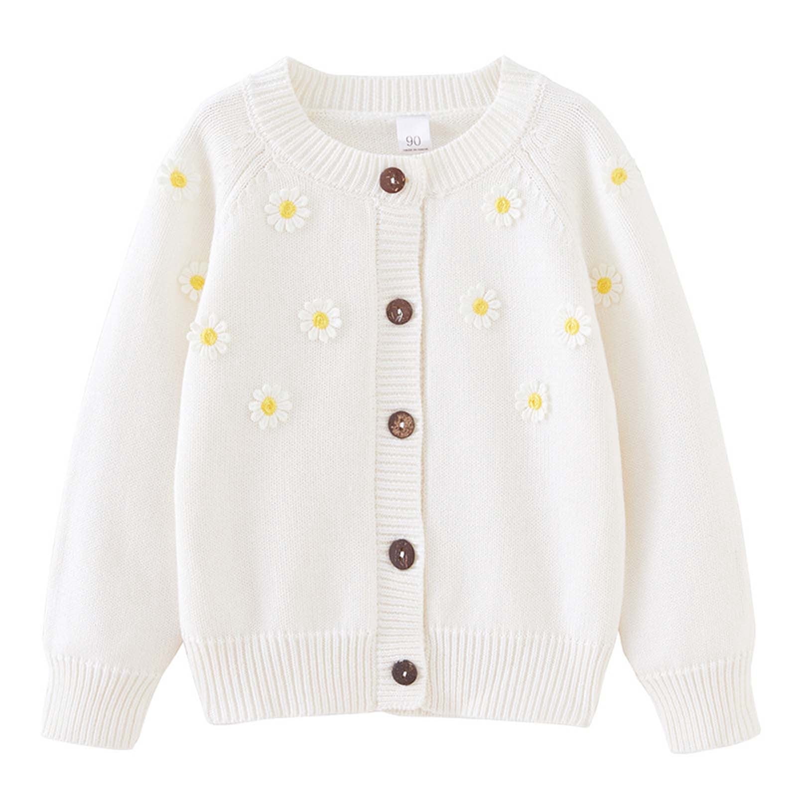 Cameland Cardigan en Tricot à Col Rond Décontracté pour Enfants, Veste, Veste en Coton à Boutons pour Enfants