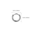 thumbnail image 2 of 4 Paires Boucles d'Oreilles Rondes Chics pour Hommes Pendentif d'Oreille en Acier Inoxydable Bijoux d'Oreille, 2 of 7