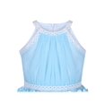 thumbnail image 4 of Robe Fille Bleue Papillon Dimensionnel Robe Licou Fête 7 Ans, 4 of 7