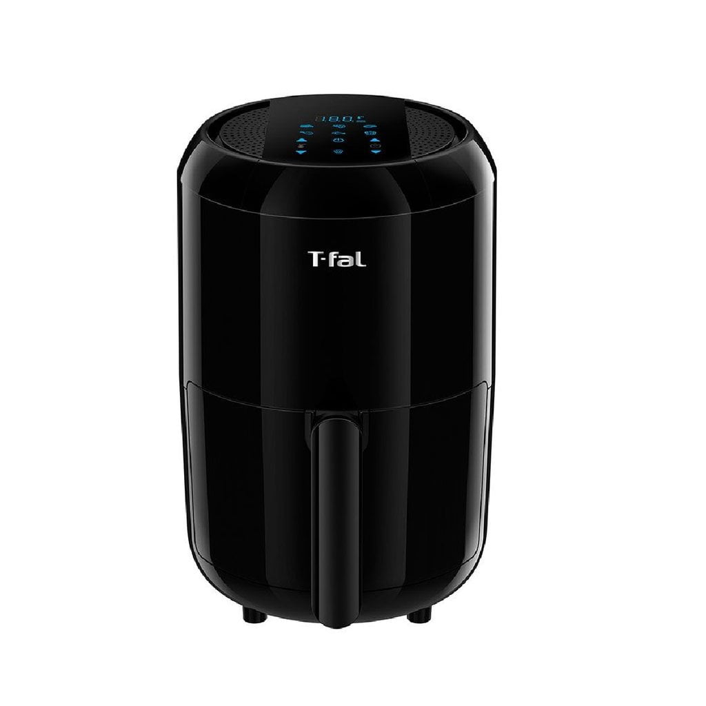 T-fal Easy Fry 1.6L Air Fryer, Black - Manufacturer Refurbished, 6-in-1 Compact Digital