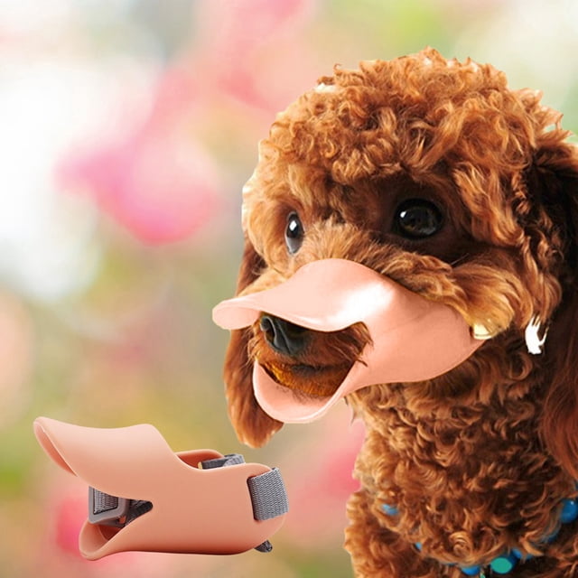 BKER Duckb.ill Muzzle Duckb.ill Muzzle For Dogs Duckb.ill Muzzle Large Small Dog Muzzle Duckb.ill Billed Cute Dog Mouth Cover Small Dog Muzzles To Biting Dog Muzzles To Biting Yellow