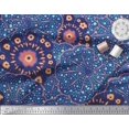 thumbnail image 2 of Soimoi Modal Satin Fabric Mosaic Flower Decor Fabric Printed Yard 42 Inch Wide, 2 of 3