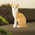 thumbnail image 4 of Cute Simulation Siamese Cats Comfortable Animal Plush Padding Lifelike Cat Plush StyleF, 4 of 9