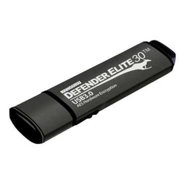 Kanguru Encrypted Defender Elite30 - USB flash drive - encrypted - 32 GB - USB 3.2 Gen 1 - black - TAA Compliant