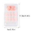 thumbnail image 3 of ziyahi False Nail Wearable Perfect Matching Simple to Wear No Irritating Odor Fake Fingernail Breathable Press Type Adjustable Paster Type 16 Type 29 F741 1Set, 3 of 6