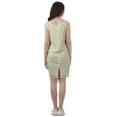 thumbnail image 4 of Moomaya Printed Women Back Slit Dress Sleeveless Scoop Neck Mini Shift Dress, 4 of 4