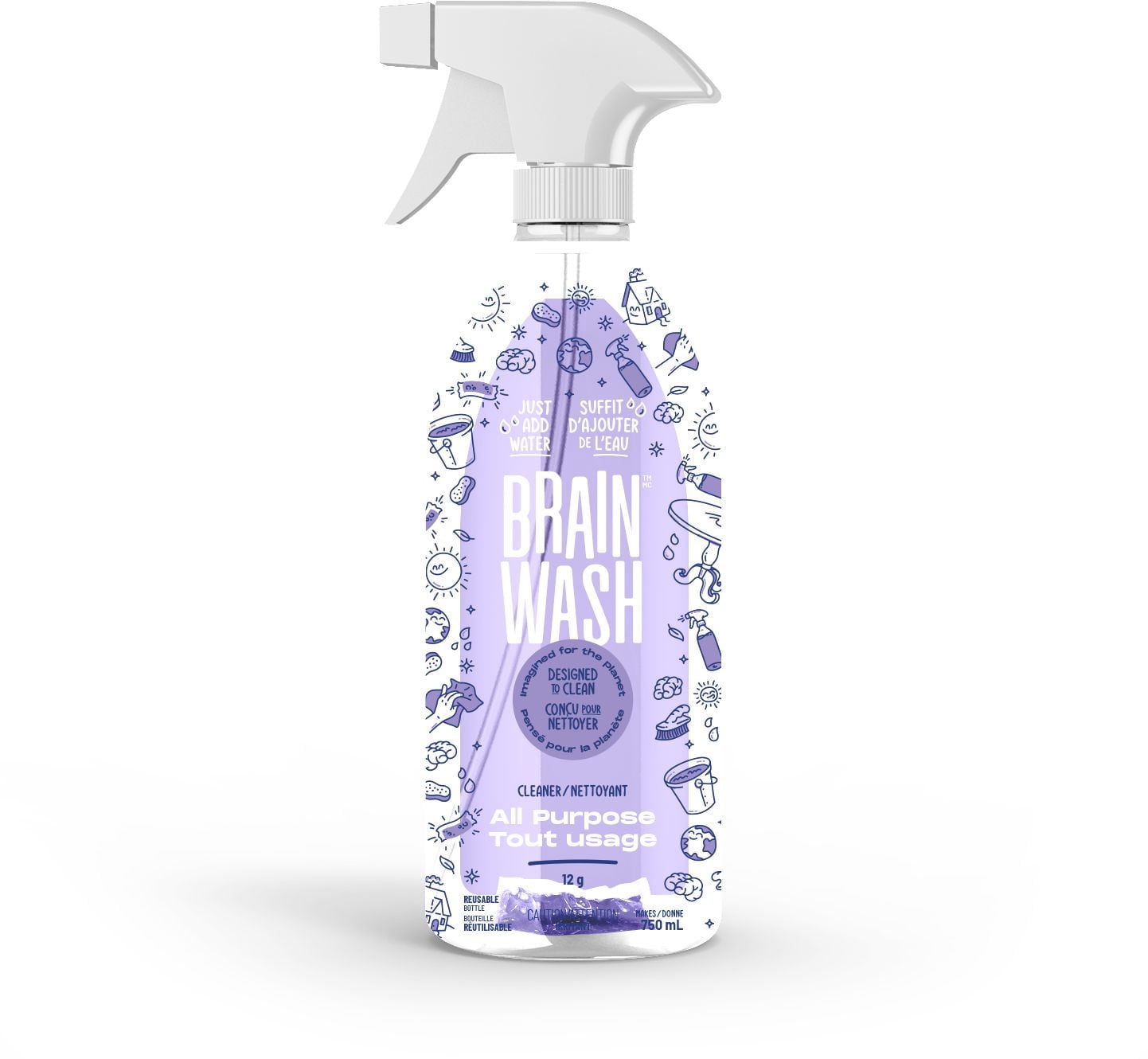 Brain Wash All Purpose Cleaner Bottle with Starter Pod