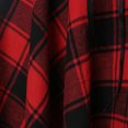 thumbnail image 4 of Fridja Womens Lace-up Short-sleeved Irregular Hem Plaid Stitching Dress, 4 of 5