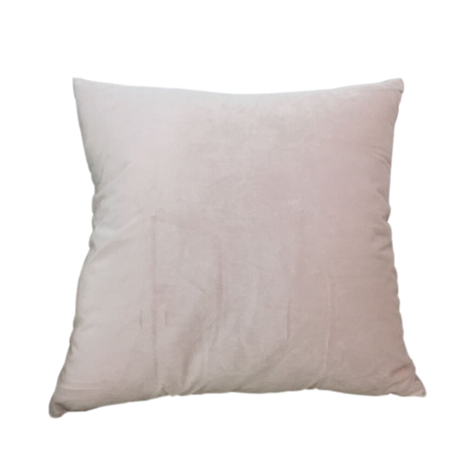 Coussin Décoratif Uni en Velours, Coussin Carré, Coussin pour Sofa
