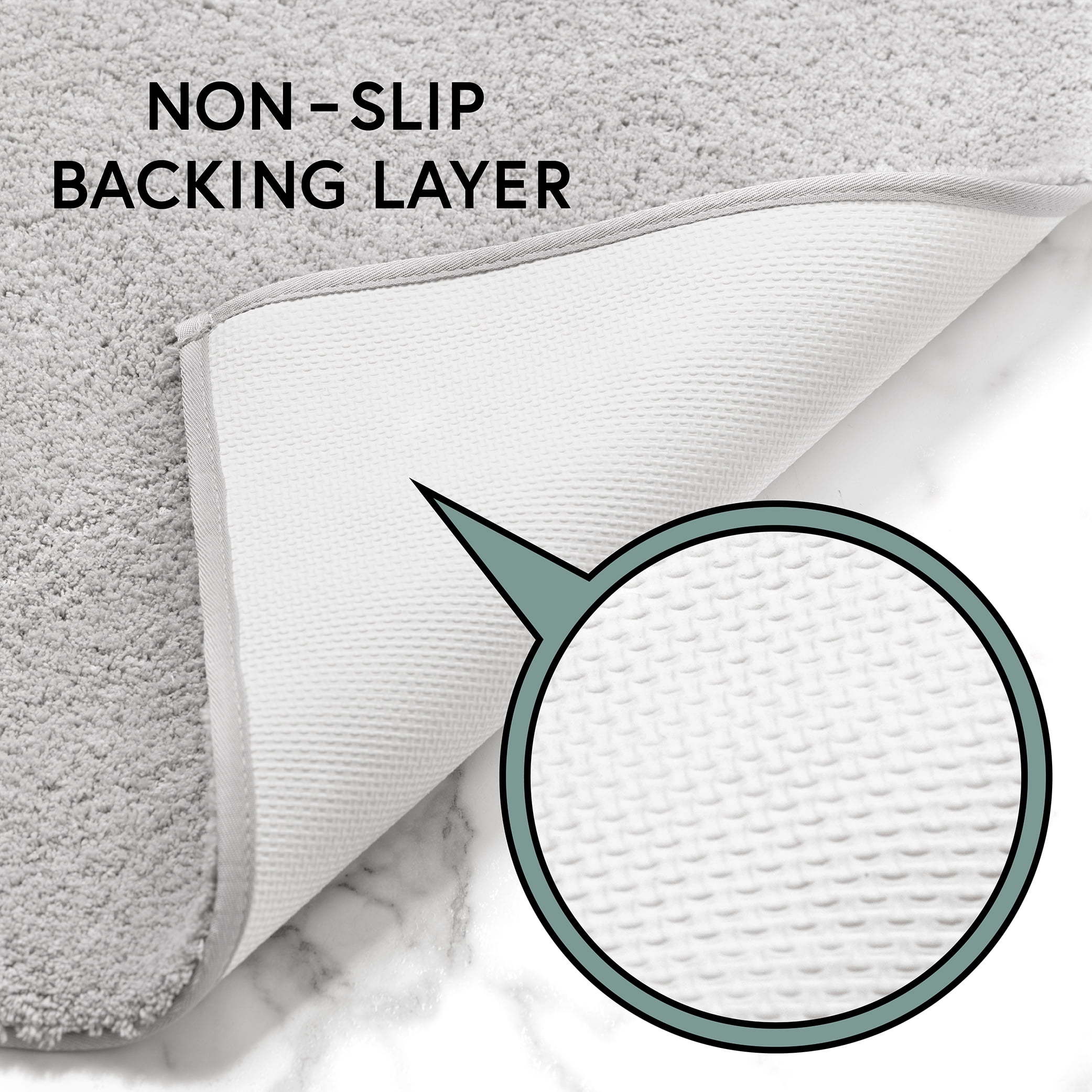 Tapis de bain ultra doux en polyester Better Homes & Gardens, 20 x 34 po, Argent Doux