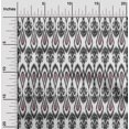 thumbnail image 1 of oneOone Silk Tabby Fabric Ogee Ikat Print Sewing Fabric BTY 42 Inch Wide, 1 of 1