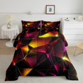 thumbnail image 1 of Erosebridal Futuristic Honeycomb Bedding Full Comforter Set, Abstract Geometry Down Comforter, Teens Adults, Breathable 3pcs, 1 of 8