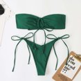 thumbnail image 4 of CEHVOM Bikini Tube pour Femmes à Fente avec Coussinet de Poitrine Sans Armature, 4 of 4