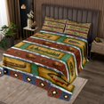 thumbnail image 2 of Erosebridal Deer Cattle Coverlet Set King,Tribal Geometric Aztec Bedding Set,Rustic Farmhouse Decor,Ultra Soft,3 Pieces, 2 of 5