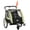 Yellow, variant on Aosom Child Bike Trailer with Storage, 5 Point Harness, Baby Stroller Green