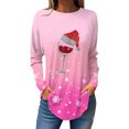 thumbnail image 1 of Birdeem Womens Round Neck Printed Blouses Fashion Long Sleeve T-Shirts Tops, 1 of 1