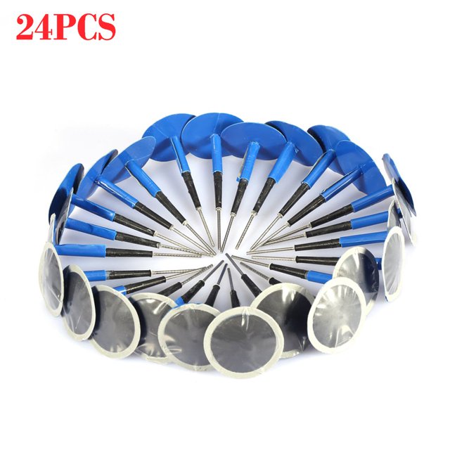 24Pcs Pneus Clous de Champignons Outils de Réparation de Pneus de Voiture Tube Intérieur Champignon Kit de Réparation de Clous de Moto Camion Outils Professionnels de Voiture