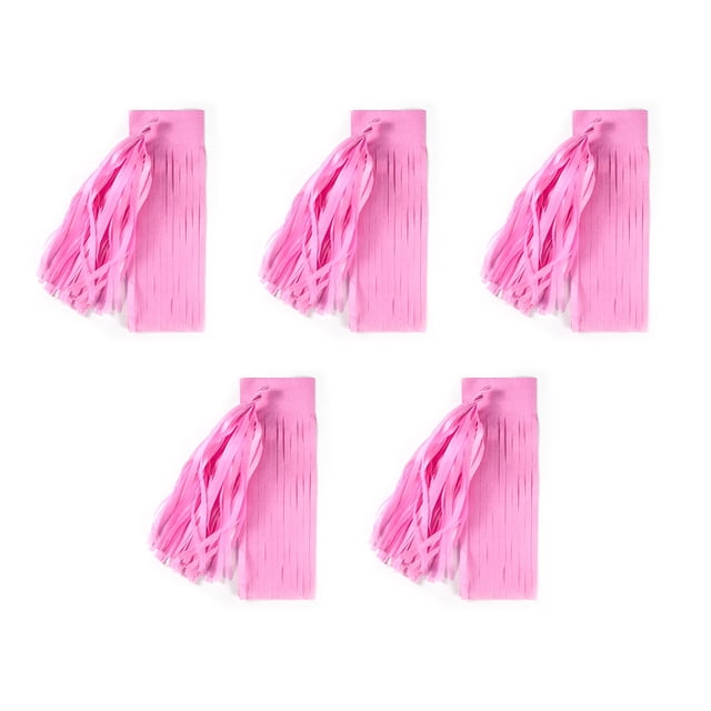 tredstone Premium Tissues Paper Tassels For Party Wedding And Birthday Hanging Decorations Reusable Paper Pink,Type2 14 inch