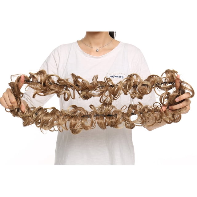 Magic Hair Band Scrunchie Messy Hair Bun Updo Chignon DIY Hair Extensions Synthetic Curly Hairpieces