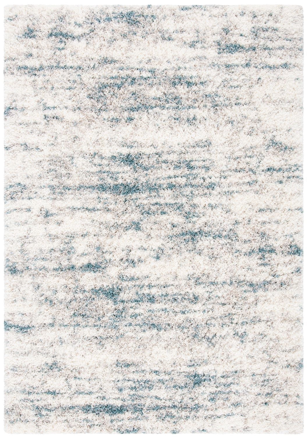 SAFAVIEH Fontana Einri Distressed Abstract Plush Shag Area Rug