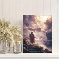 thumbnail image 2 of Shepherd Leading Sheep Landscape Canvas Wall Art 15.75x11.81 Inches, 2 of 8