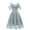 Light Blue, variant on Pisexur Women's Wedding Guest Dress Vintage Embroidery Floral Tulle Dress Sleeveless Formal Cocktail Swing Prom Party Evening Dress