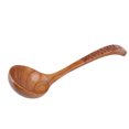 thumbnail image 3 of Wooden Spoon, Glossy Edges Easy To  Non Stick Pan Long Handle Spoon  For Food Stirring Type 2, 3 of 8