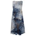 thumbnail image 5 of SMihono Robes d'Été Bohémiennes pour Femmes Grande Taille Mode Décontractée Sexy Col Carré Imprimé Robes d'Été Sans Manches Robe Pull, 5 of 5