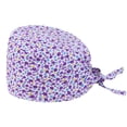 thumbnail image 1 of MesaSe Floral Letter Print Dust Proof Chef Scrub Cap  Bouffant Adjustable Hat, 1 of 10